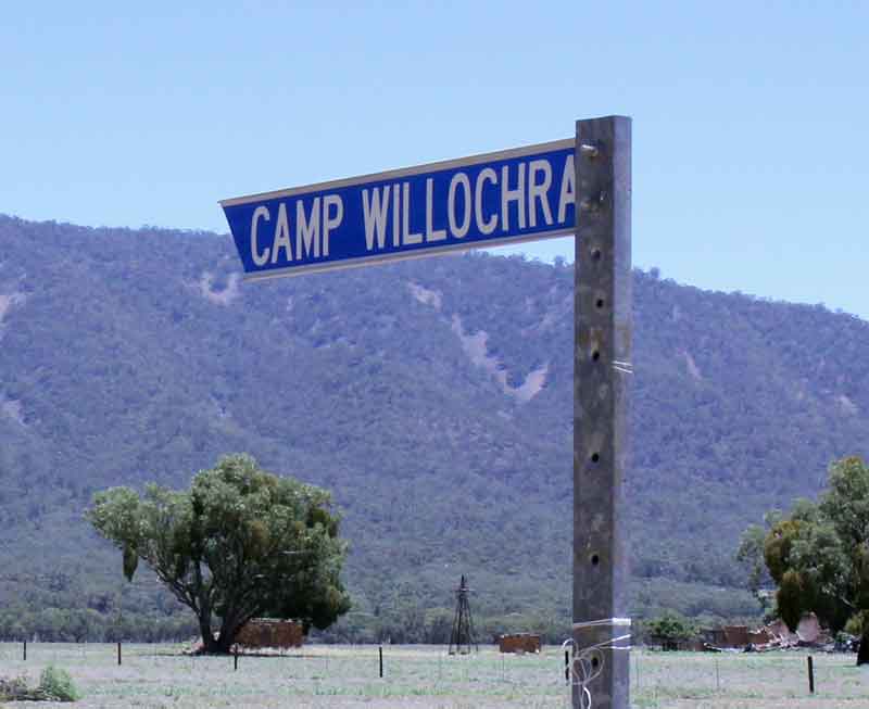 Road Sign for Camp Willochra